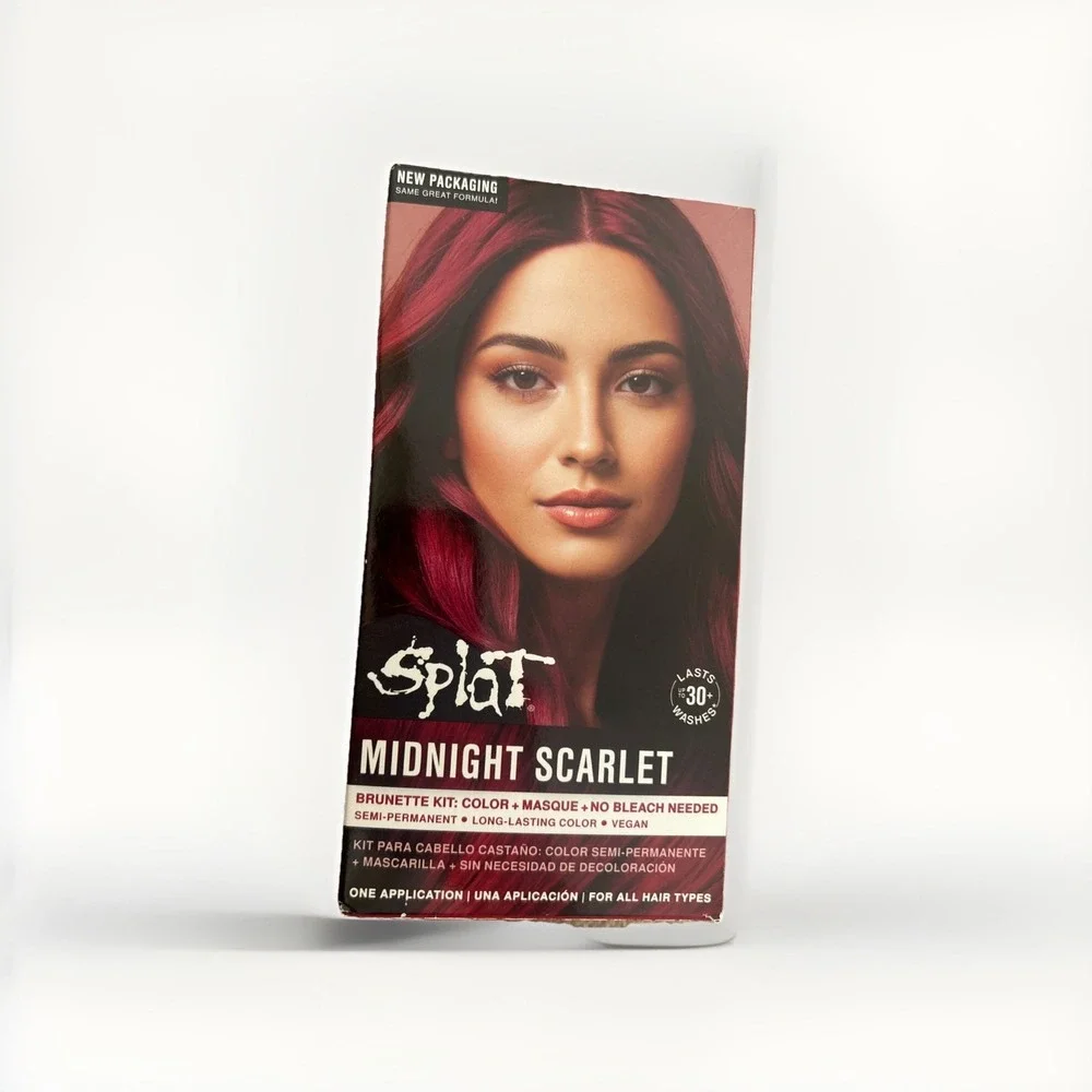 Splat Midnight Scarlet Semi Permanent Hair Dye Kit,‎ 1 Application